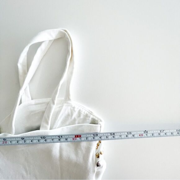 Bebe Dress Bodycon White Gold Silver Embellishments Lined Women 's M Back Zip - Picture 7 of 11